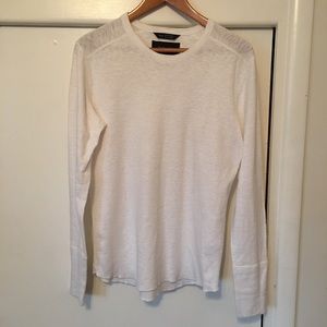 Wings + horns white long sleeve t-shirt